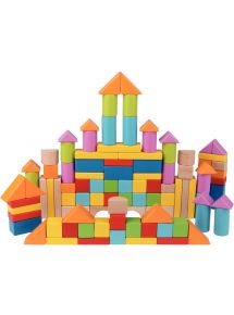 Baril de 101 blocs de construction en bois