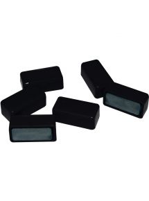 Blister de 6 punaises magnétiques 12x25 mm noir