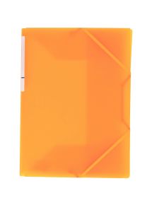 Chemise 3 rabats à élastiques COLOR FRESH en polypropylène, jaune orangé