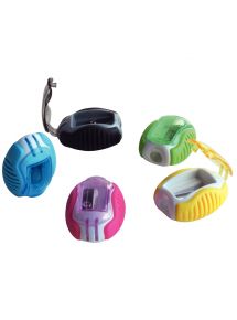 Taille-crayons en plastique 1 usage avec réserve