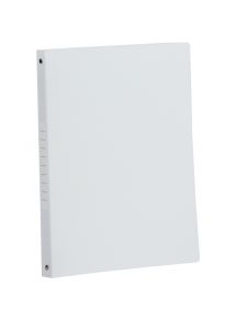 Classeur 4 anneaux en polypropylène opaque, format A4, dos 2,5 cm, blanc