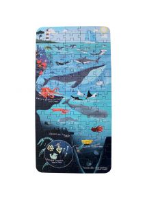 Puzzle 100 pièces, le monde marin