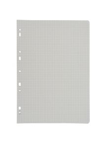 Feuillets mobiles perforés 21x29,7cm , petits carreaux, 100 pages, 70g