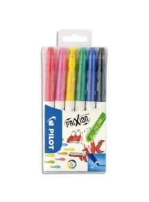 Stylo feutre Frixion Colors pointe 2,5mm, pochette de 6