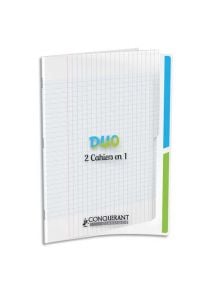 Cahier polypro 2 en 1, 24x32cm, 96p, grands carreaux, 90g