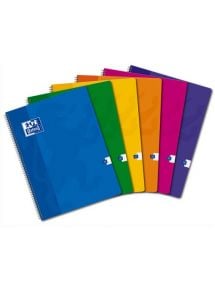 Cahier Color Life 24x32cm, 100p, petits carreaux, spirale 90g