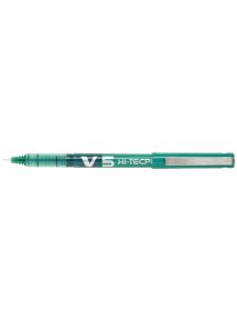 Stylo roller pointe aiguille Pilot V5, écriture 0,3 mm, vert