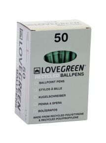 Boite de 50 stylos Lovegreen vert