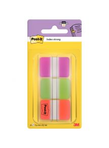 Marque-pages standard, set de 3 x 20 coloris orange, vert, rose 2,54x4,4cm