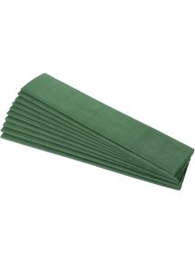 Paquet de 10 feuilles crépon supérieur 250x50  vert foncé