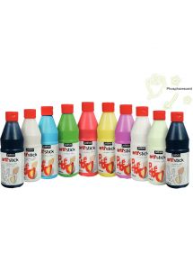 Carton 10 flacons 500ml peinture repositionnable ARTI'STICK + 20 flacons applicateurs vides offerts