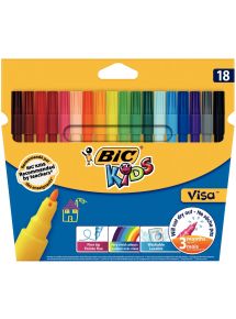 Pochette de 18 feutres Visa assortis