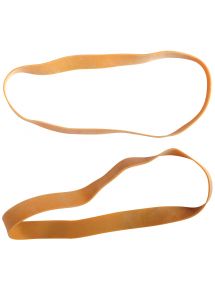 Bracelet caoutchouc étroit blond large 200x10mm, boîte de 100g