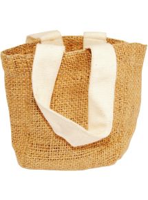 Lot de 10 sacs en jute naturel