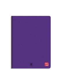 Cahier polypro 21x29,7cm, 96p, grands carreaux, violet