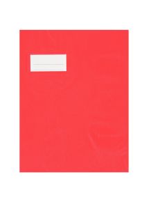Paquet de 10 protège-cahiers en PVC 21/100ème, pour format 17x22 cm, rouge