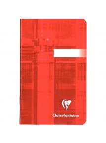 Carnet 9x14cm, 96 pages, petits carreaux, piqûre 90g