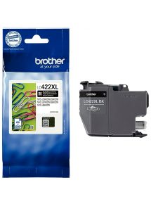 Brother TROMBONE cartouche jet d'encre noire haute capacité authentique (LC422XLBK)