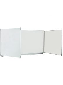 Tableau tryptique émaillé 120x400cm, blanc