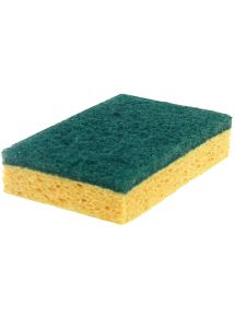 Lot de 2 éponges avec abrasif vert