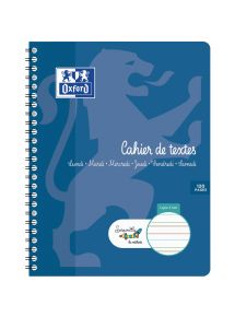 Cahier de texte DYS format 17x22 cm, 120 pages interligne 3 mm