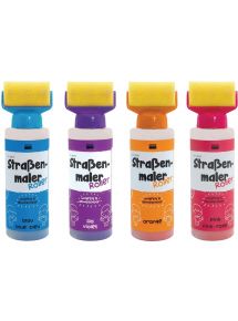 Lot de 4 applicateurs peinture craie couleurs assorties