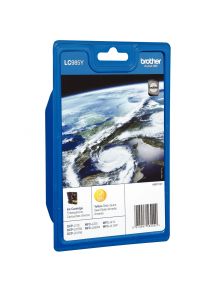 Brother TERRE cartouche jet d'encre jaune authentique (LC985Y)