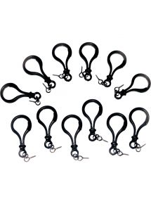 Lot de 12 mousquetons pour porte clés