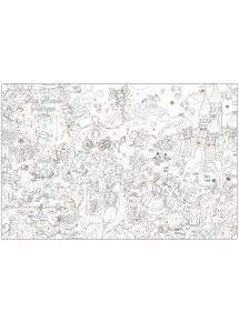 Coloriage géant les fées