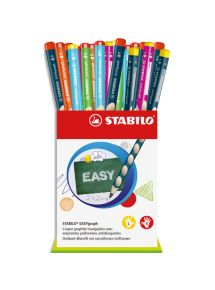 Crayon graphite Easygraph mine HB de 3,15mm, pot de 36 crayons (30 droitiers + 6 gauchers)