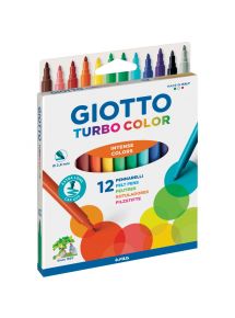 Feutre de coloriage Turbo Color pointe moyenne, étui de 12