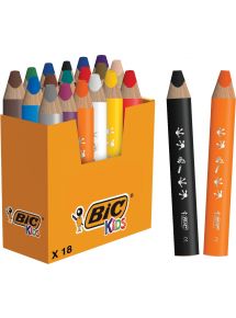 Pot de 18 crayons multisurface Baby assortis