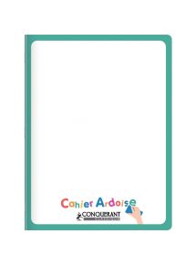 Cahier ardoise polypro 24x32cm, 48p, grands carreaux