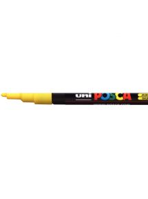 Marqueur gouache Posca pointe ogive, écriture 1,5mm, jaune