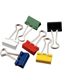 Boîte de 40 pinces à dessin 19mm coloris assortis
