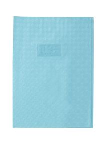 Protège-cahier 21x29,7cm, plastique très épais, bleu clair