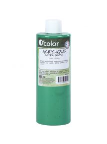 Peinture acrylique brillante, flacon 500ml, vert émeraude