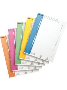 Paquet de 10 planches d'étiquettes pour dossiers suspendus armoire, numéro 9, coloris assortis