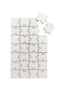 Lot de 10 puzzles en bois de 28 pièces, format 12x19 cm
