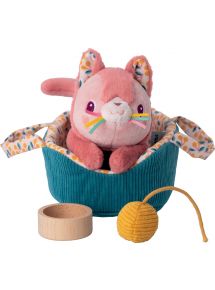 Jeanne le chaton et son panier LILLIPUTIENS