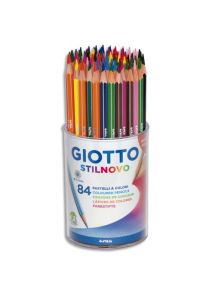 Crayon de couleur Giotto Stilnovo, pot de 84