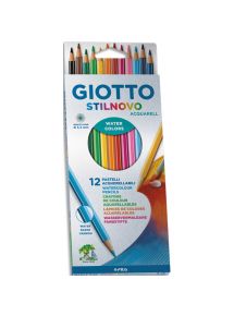 Crayon de couleur Stilnovo Aquarell, pochette de 12