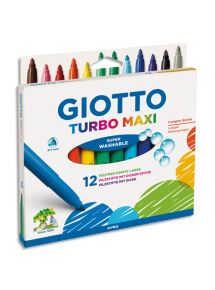 Feutre de coloriage Turbo Maxi pointe large, étui de 12