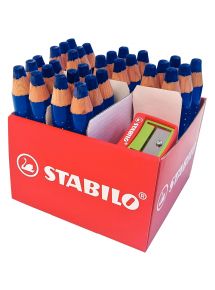 Classpack de 30 crayons Markdry bleus + 2 tailles-crayons