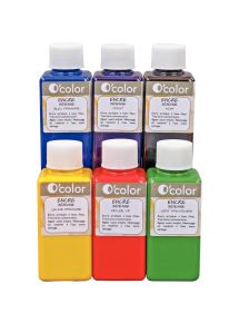 Encre indienne, 6 flacons de 100ml assortis