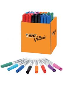 Feutre effaçable à sec Velleda, schoolpack de 60, 8 couleurs assorties