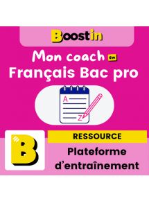 Mon coach en Français Bac pro - Licence élève 1 an - plateforme d'entraînement