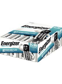 Blister 20 piles 1,5V Max Plus D / LR20