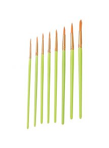 Sachet de 10 pinceaux synthétique ronds n°10