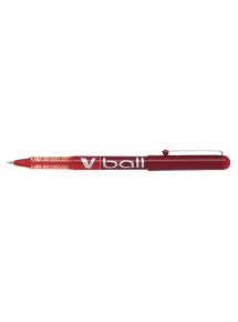 Stylo roller pointe métal Pilot V Ball 05, écriture 0,3mm, rouge